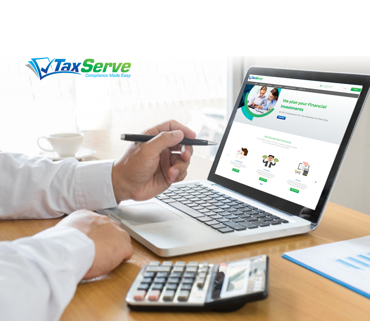 Tax Serve Website Developed by Tvisha Technologies